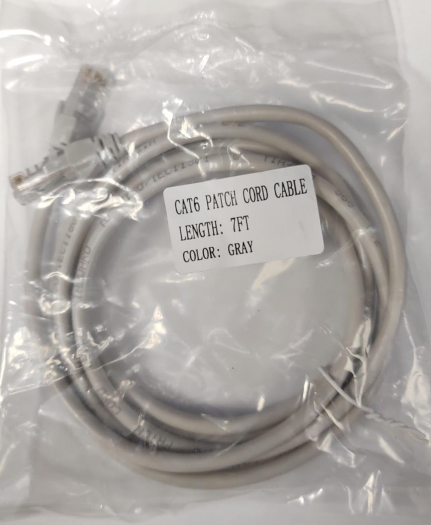 Patch Cord Cable UTP Cat 6e 7FT (2.1336 mts.) Gris