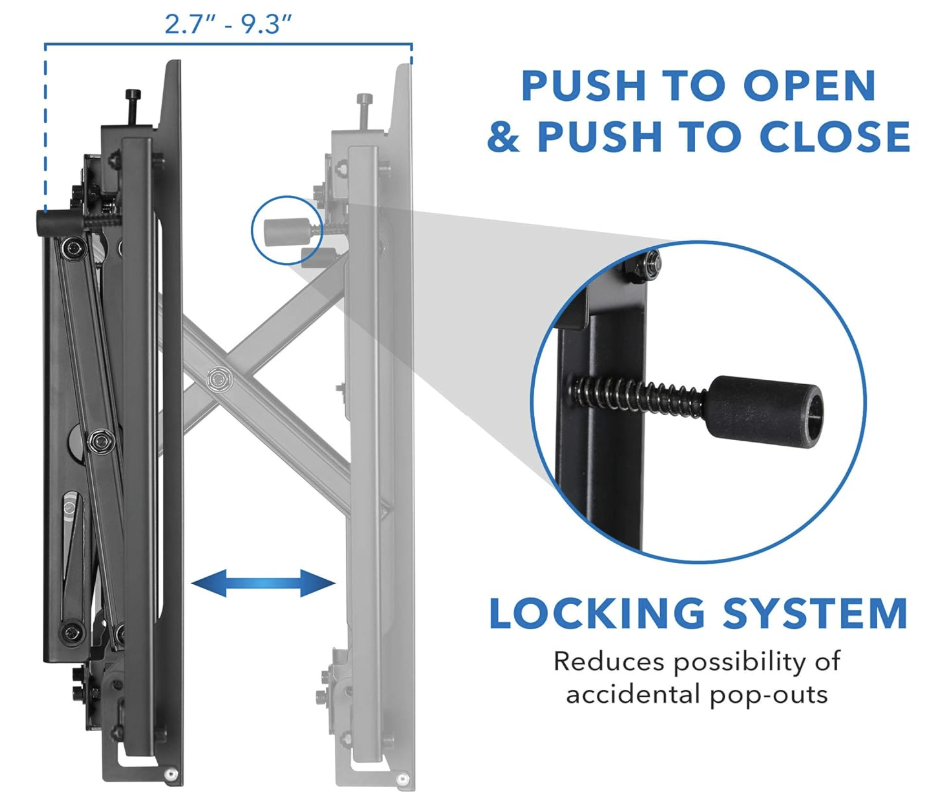 Braquet comercial para Video Wall  TV 600x400, capicidad de 110 Lbs