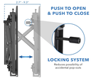 Braquet comercial para Video Wall  TV 600x400, capicidad de 110 Lbs