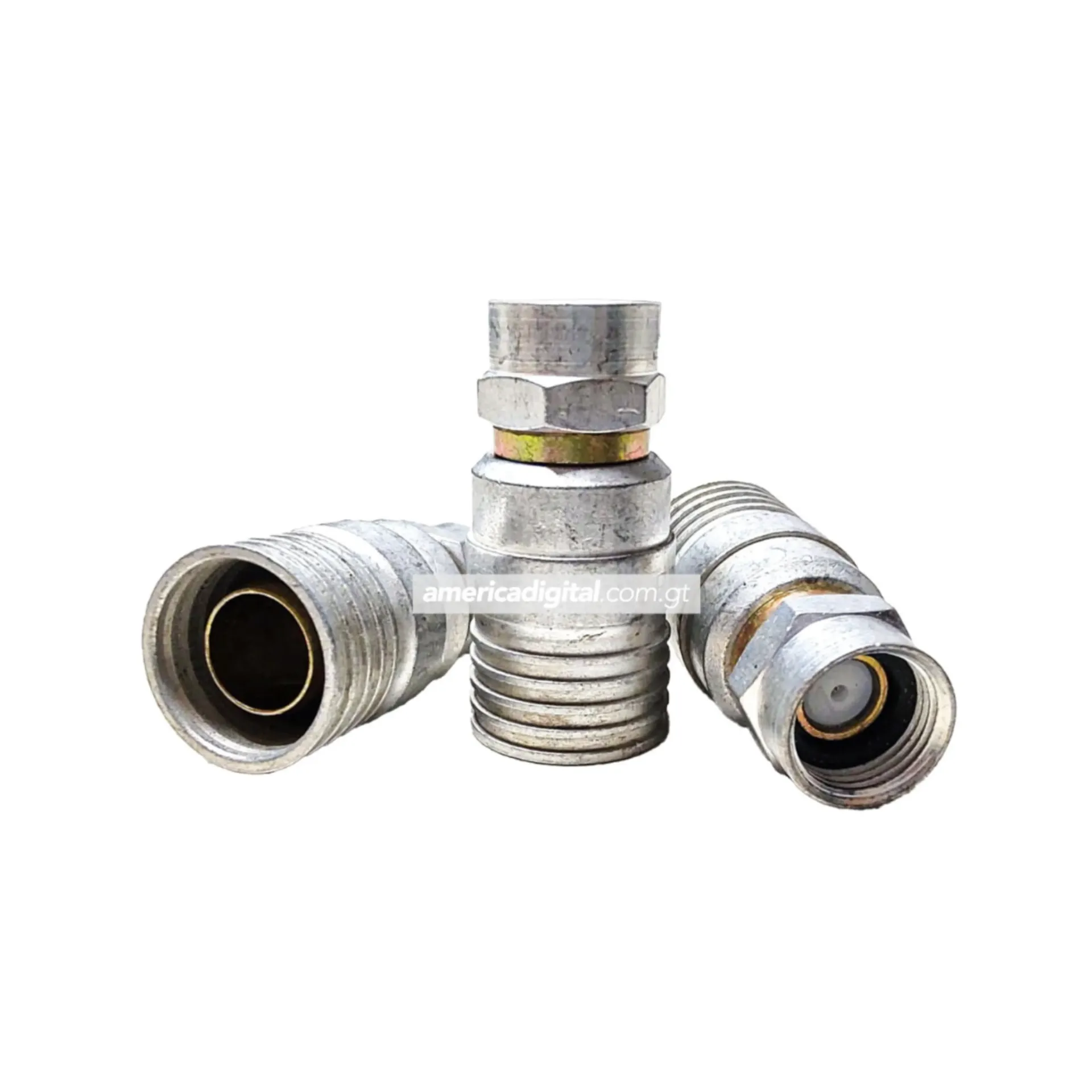 Liquidacion total !!! Conector crimp para armar PPC Plateado RG- 11 a F (Unidad)