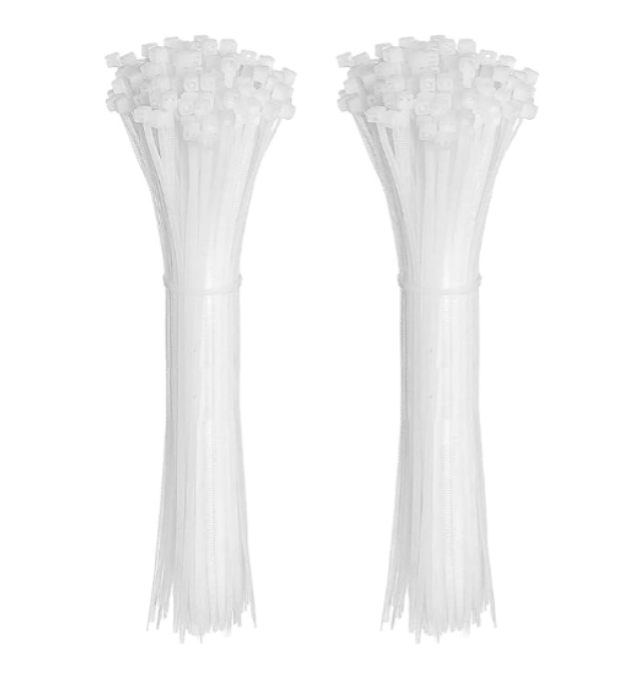 Cincho Plasticos autobloqueantes Blanco de 3.6*250 MM (50unidades) 10"