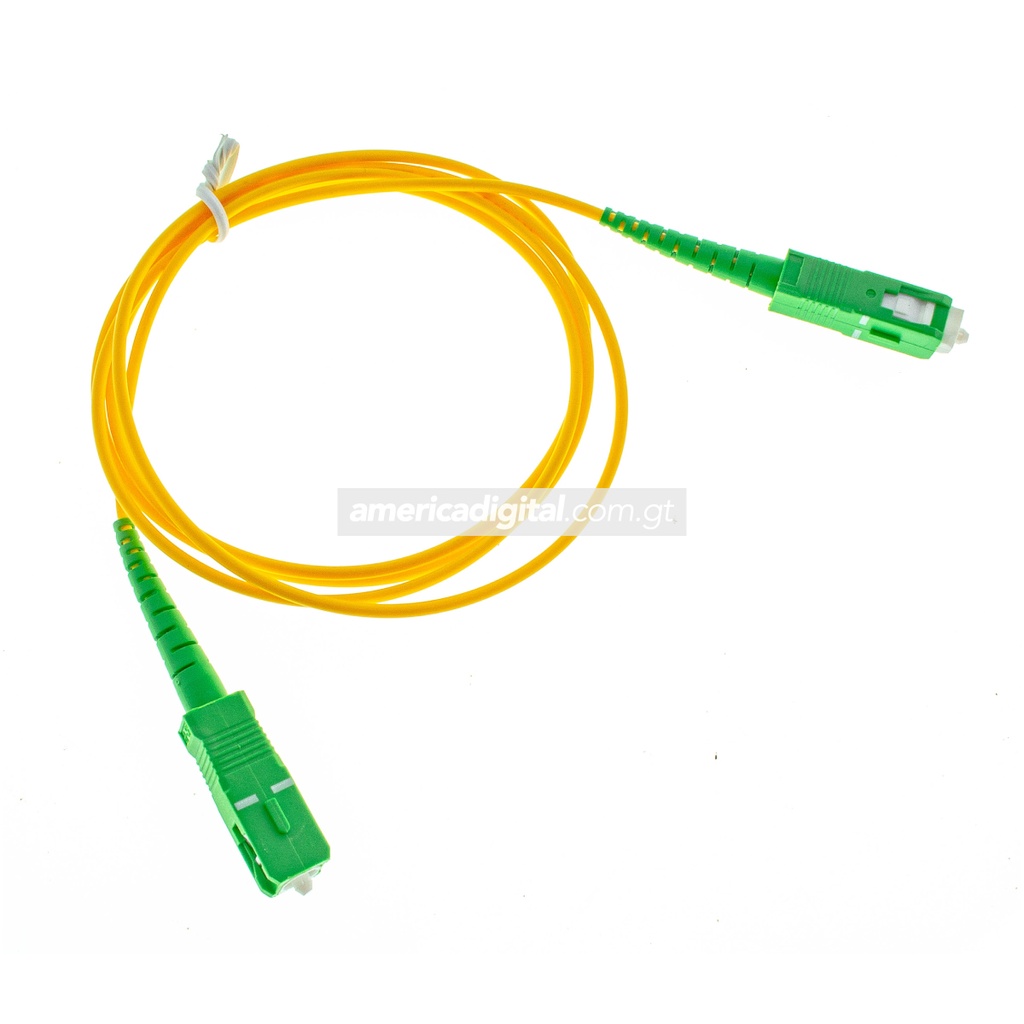 Patch Cord Fibra Optica SM 5Mts  SC/APC-SC/APC 2.0mm, G652D