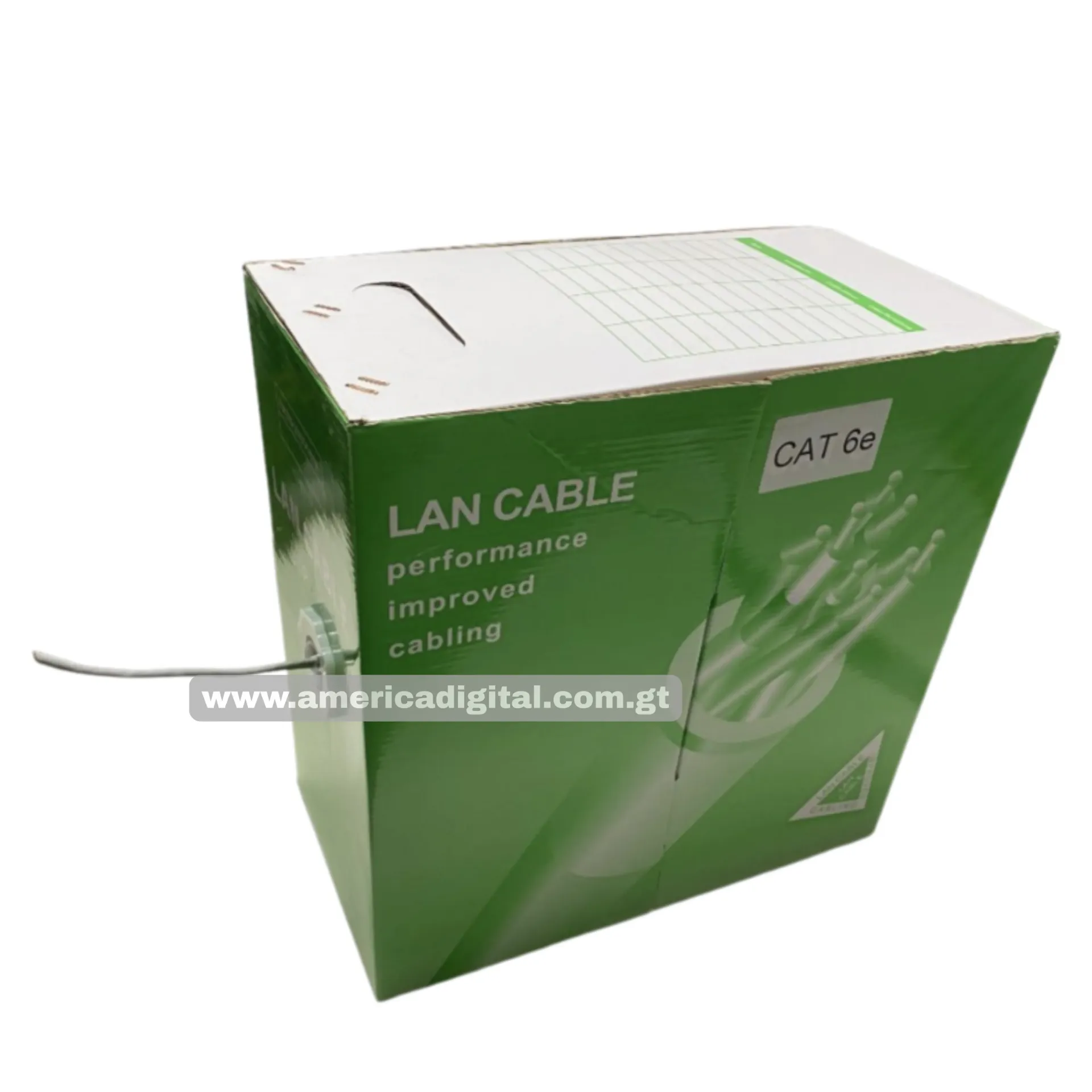 Cable UTP CAT6e LINK interior 4 pares 24AWG 305 Mts Gris