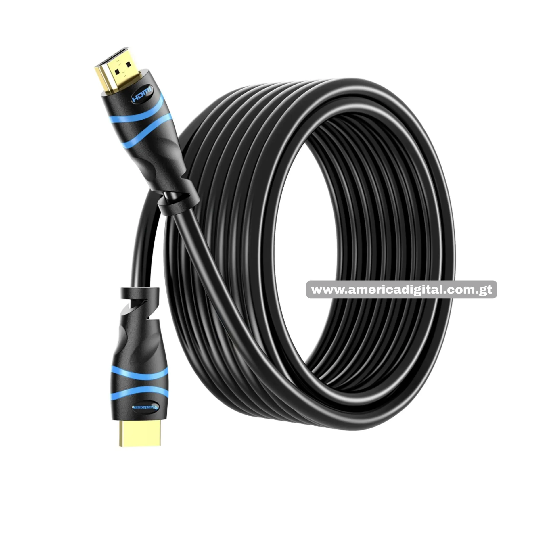 [EV163NHDMIBR] Cable HDMI BlueRigger 4K 50 pies, negro