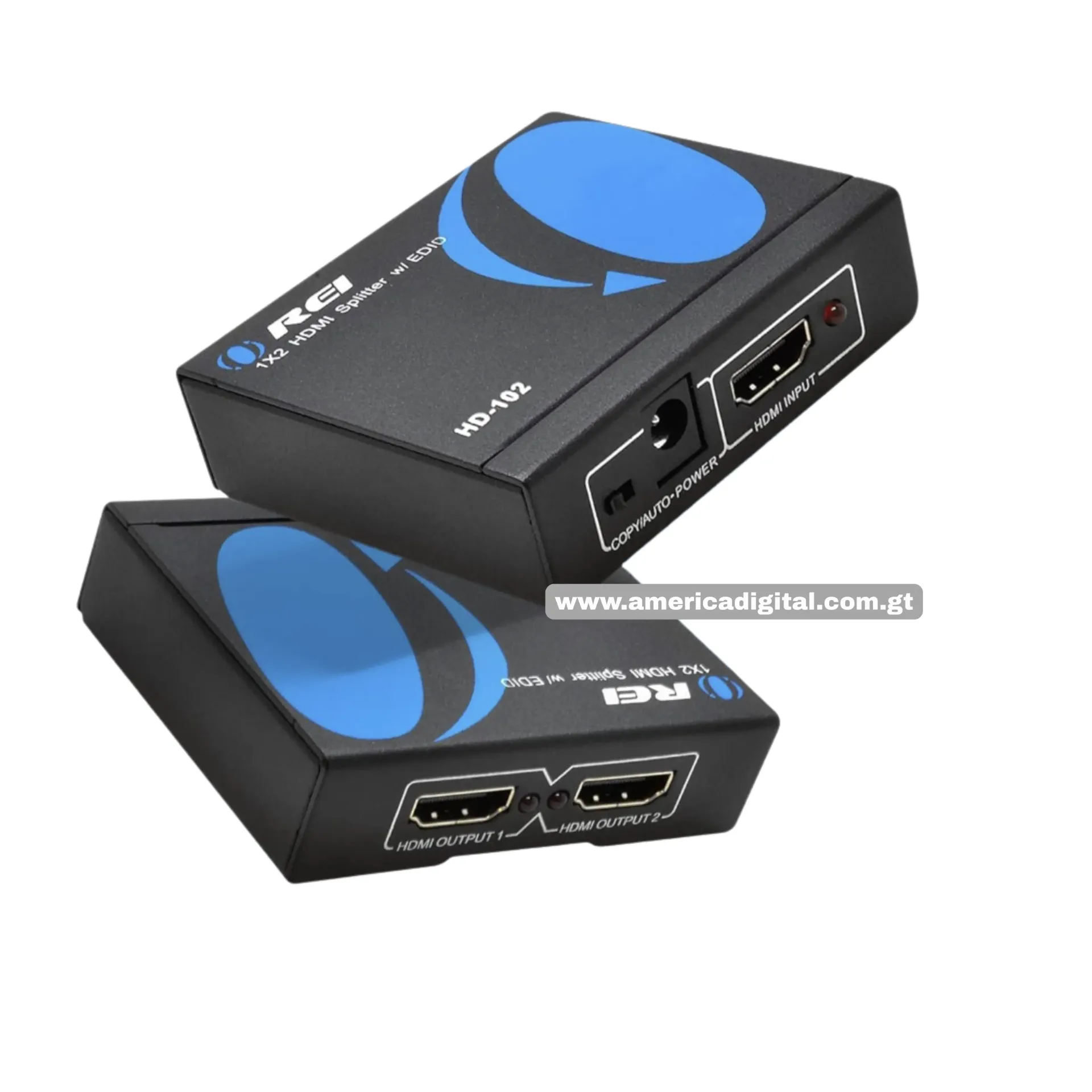 [EV060NHD102] Divisor HDMI 1 entrada, 2 salidas 4K 30Hz OREI C/Cable USB