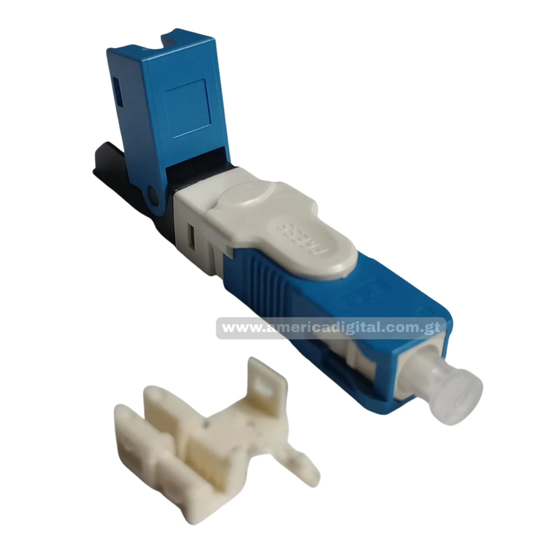 [EO010NETFCSP02] Conector rápido SC / UPC Conector de montaje rápido ESC250D Azul