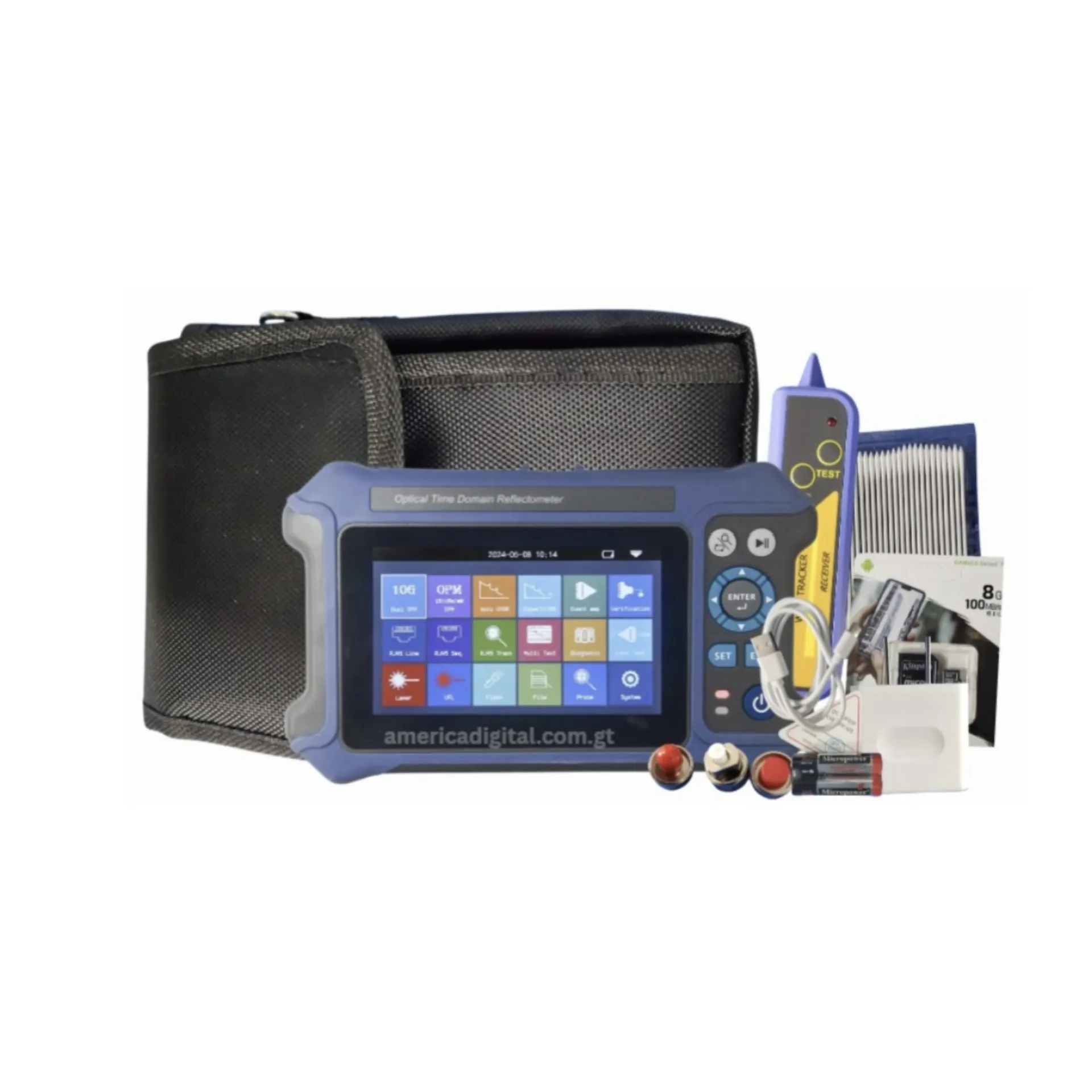 Medidor OTDR 16 en 1 SMART Pantalla tactil 1310,1550, 1625nm 26/24/24db