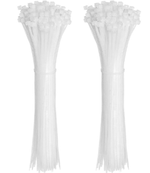 Cincho Plasticos autobloqueantes Blanco de 3.6*300 MM (50unidades) 10"