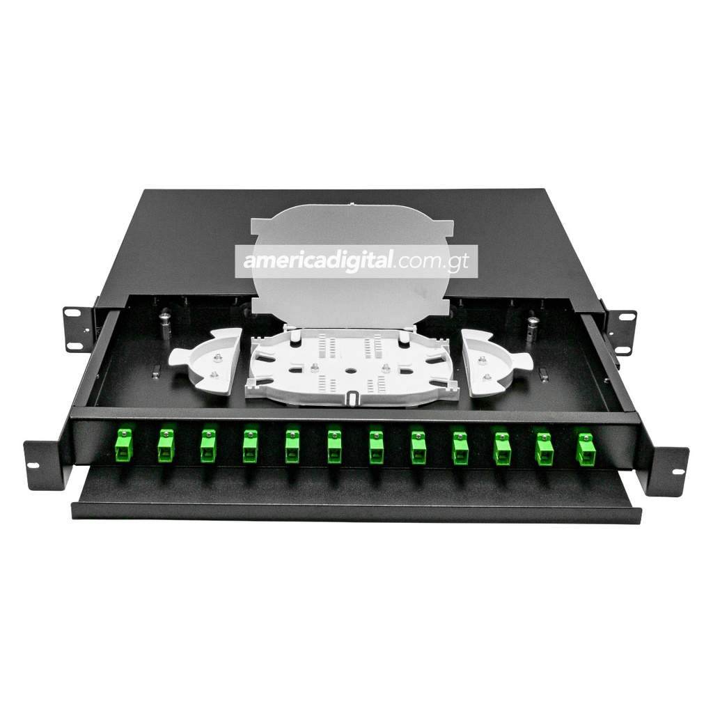ODF para Rack 12 Puertos con uniones SC/ APC OMEGA
