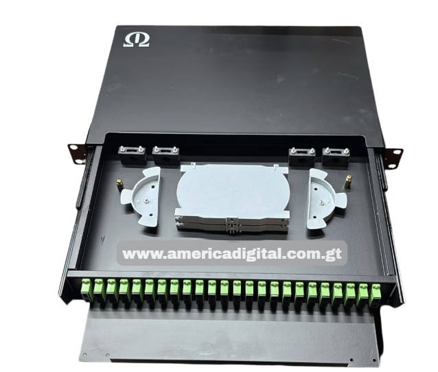 [E0147NODFC48] ODF para Rack 48 Puertos con uniones duplex  SC/ APC OMEGA