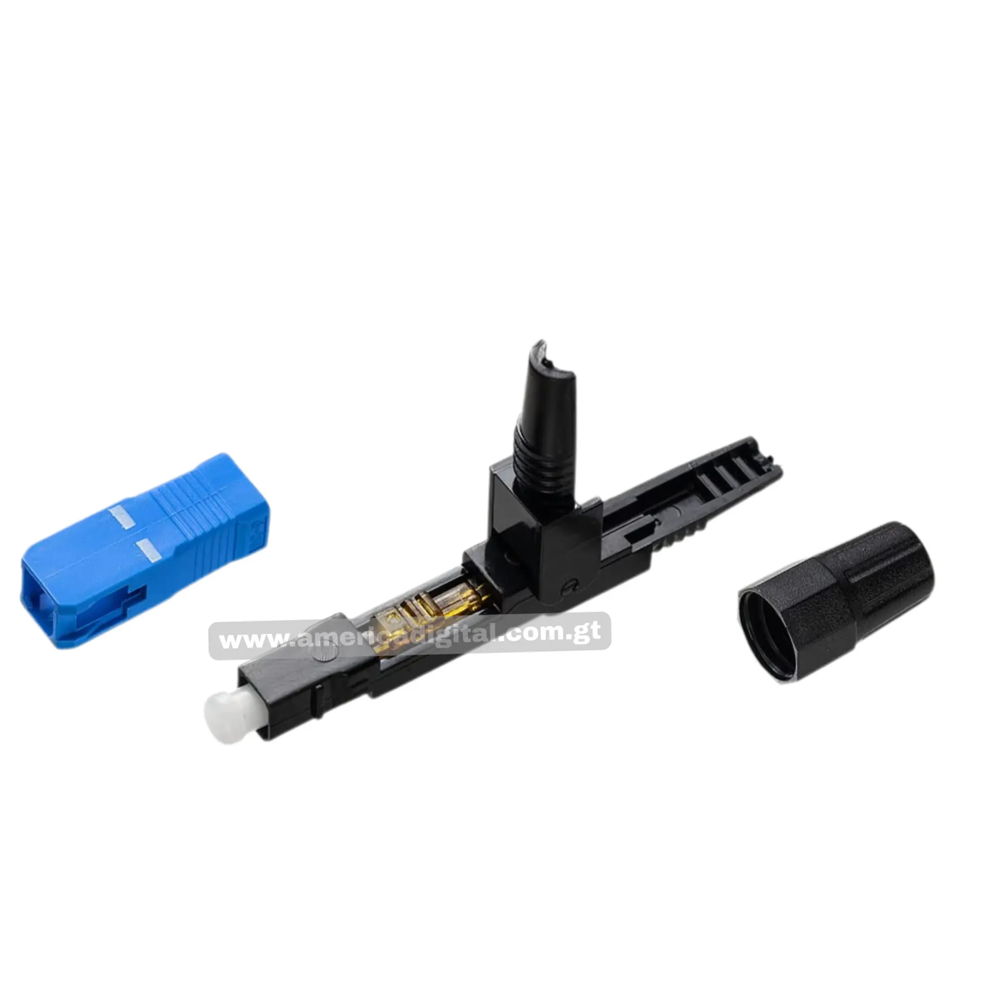 [EO0101NSCUPCH01] Conector Óptico Rapido SC/APC (60mm,*8.9mm*7mm) Verde
