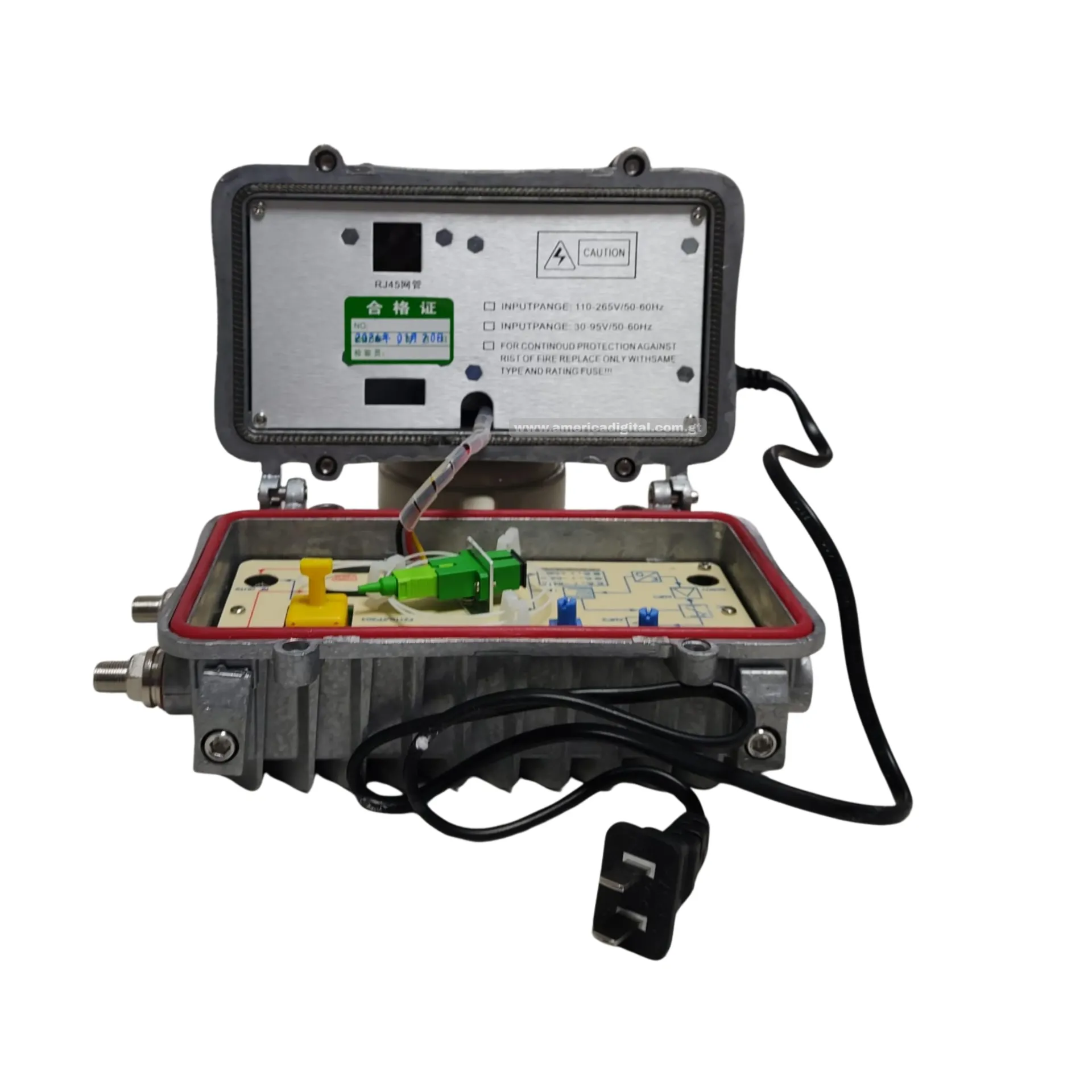 Mini nodo Optico   SC/APC-7 ~ +2dBm, 110V