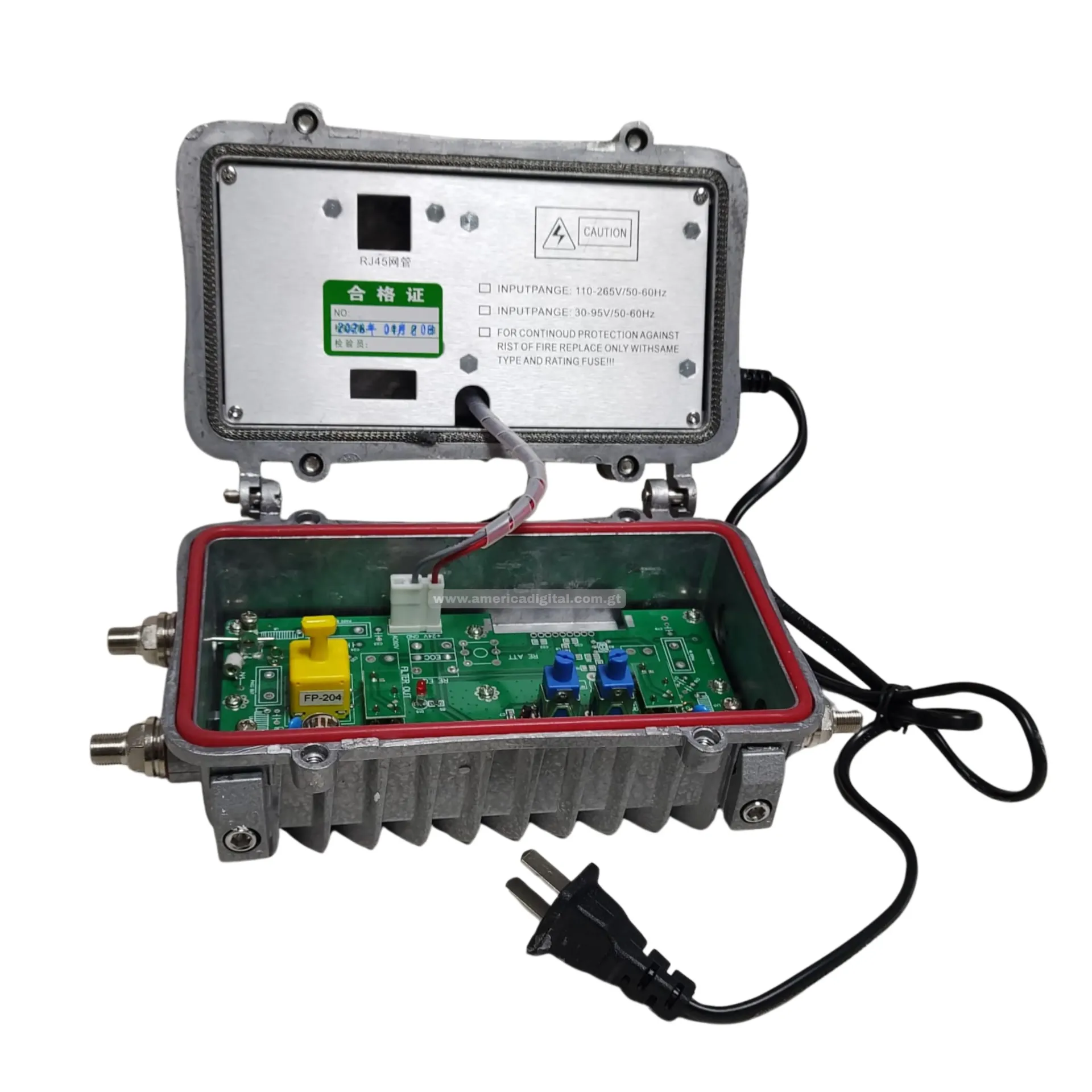 [EE115NCATV8134] Mini LE 30 dB de ganancia   2 Vias 110/V (Amplificador)