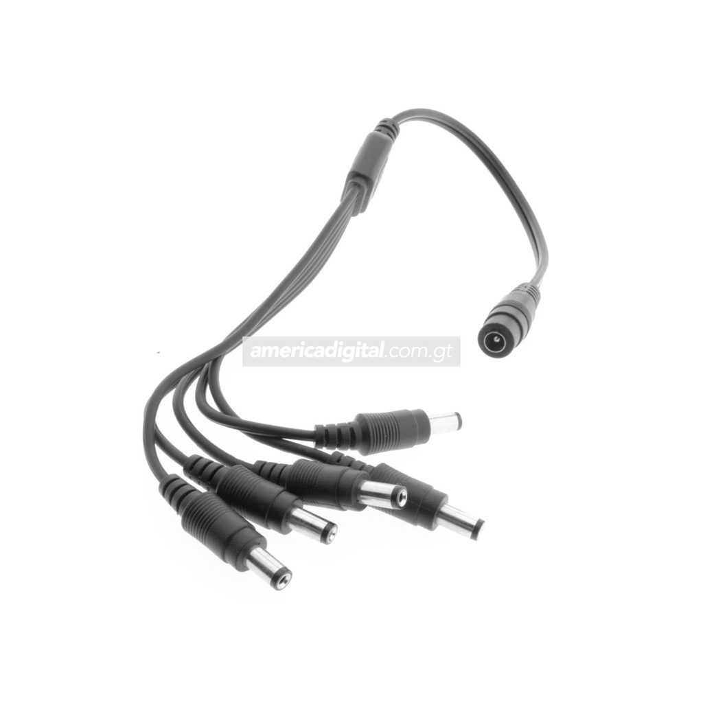 Cable DC Divisor 1 entrada y cinco salidas DC12V