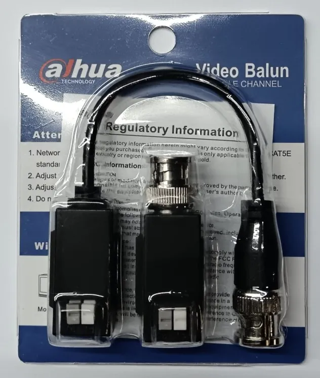 Balun HDCVI Pasivo de 1 canal UTP CAT5E/6 DAHUA