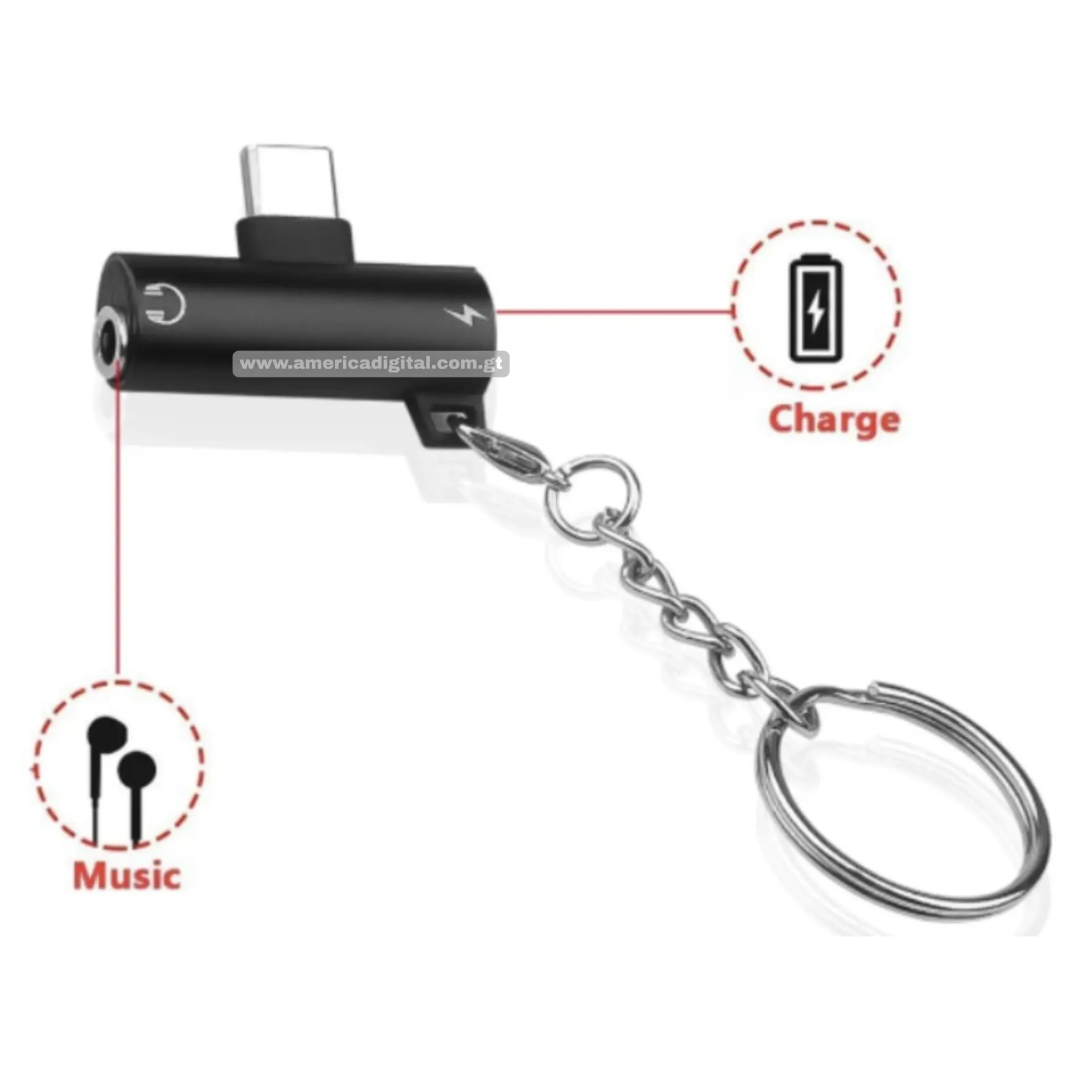 [EA020NYF1717801N] Adaptador Iphone Audio/Carga