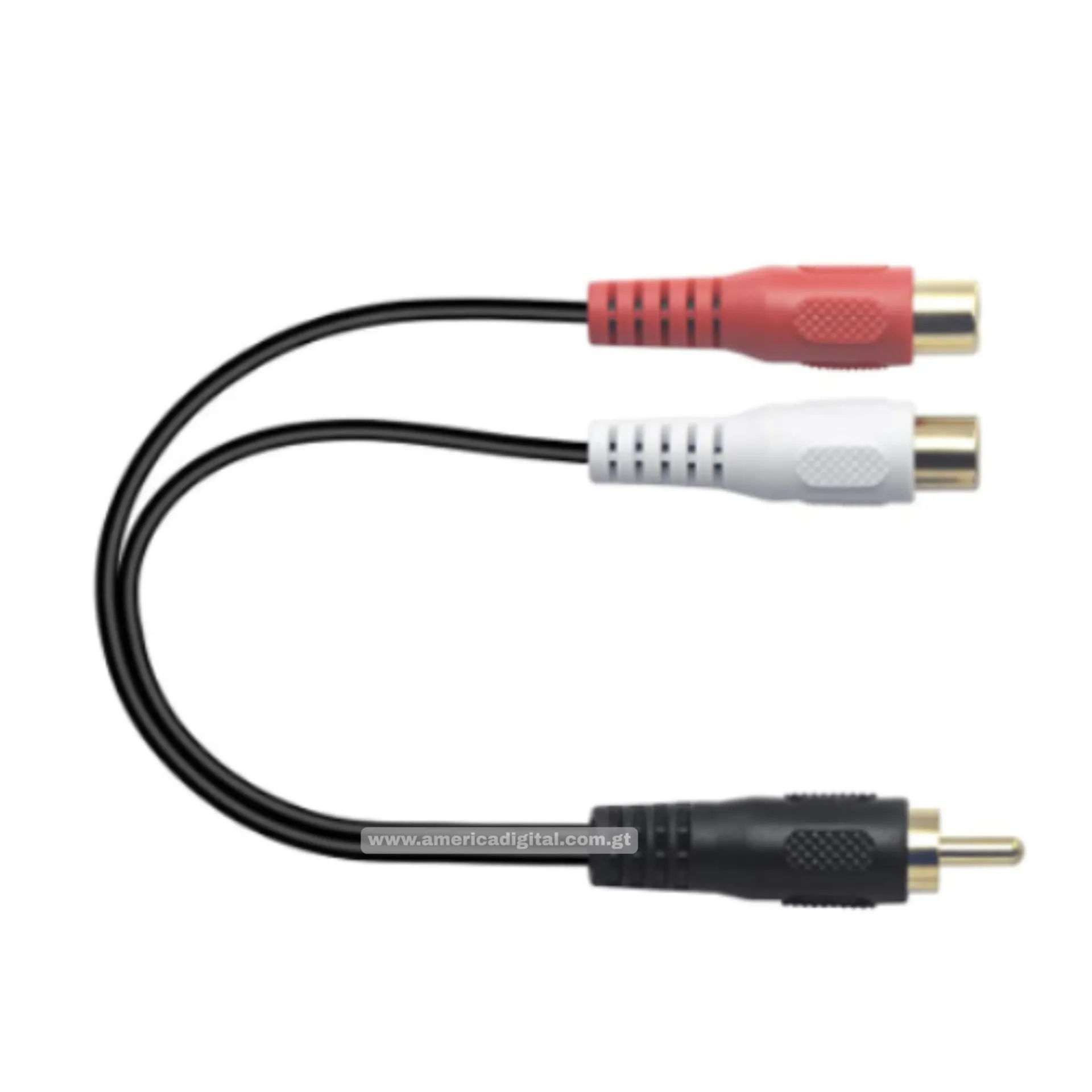 Cable Divisor VCELINK RCA Y (8 pulgadas), 1 cable de audio estéreo macho a 2 hembra, RCA