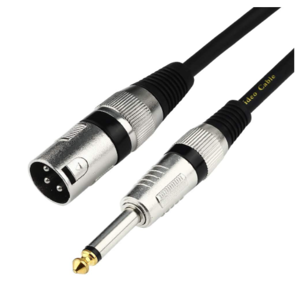 [EA340NB08RDF6YK4] Cable de interconexión de cable de micrófono XLR de 1/4