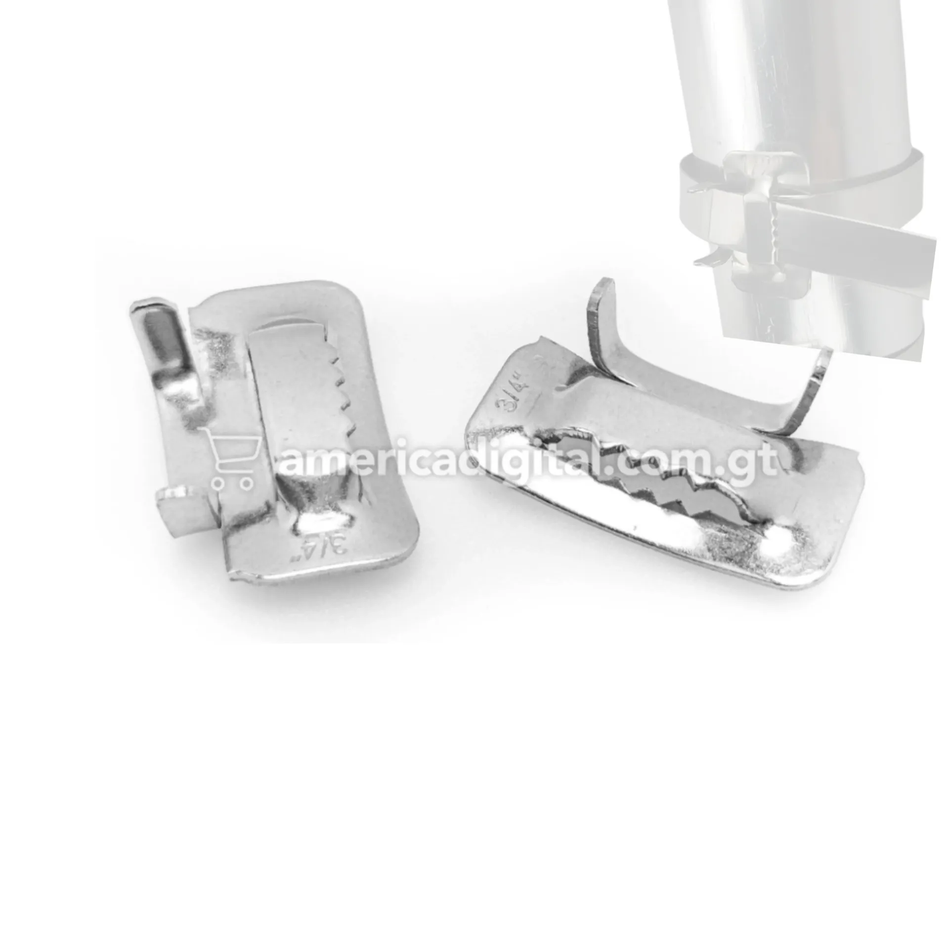 Hebillas Acero Inoxidable 19,0 x 1,0 mm x 30,5 (3/4)
