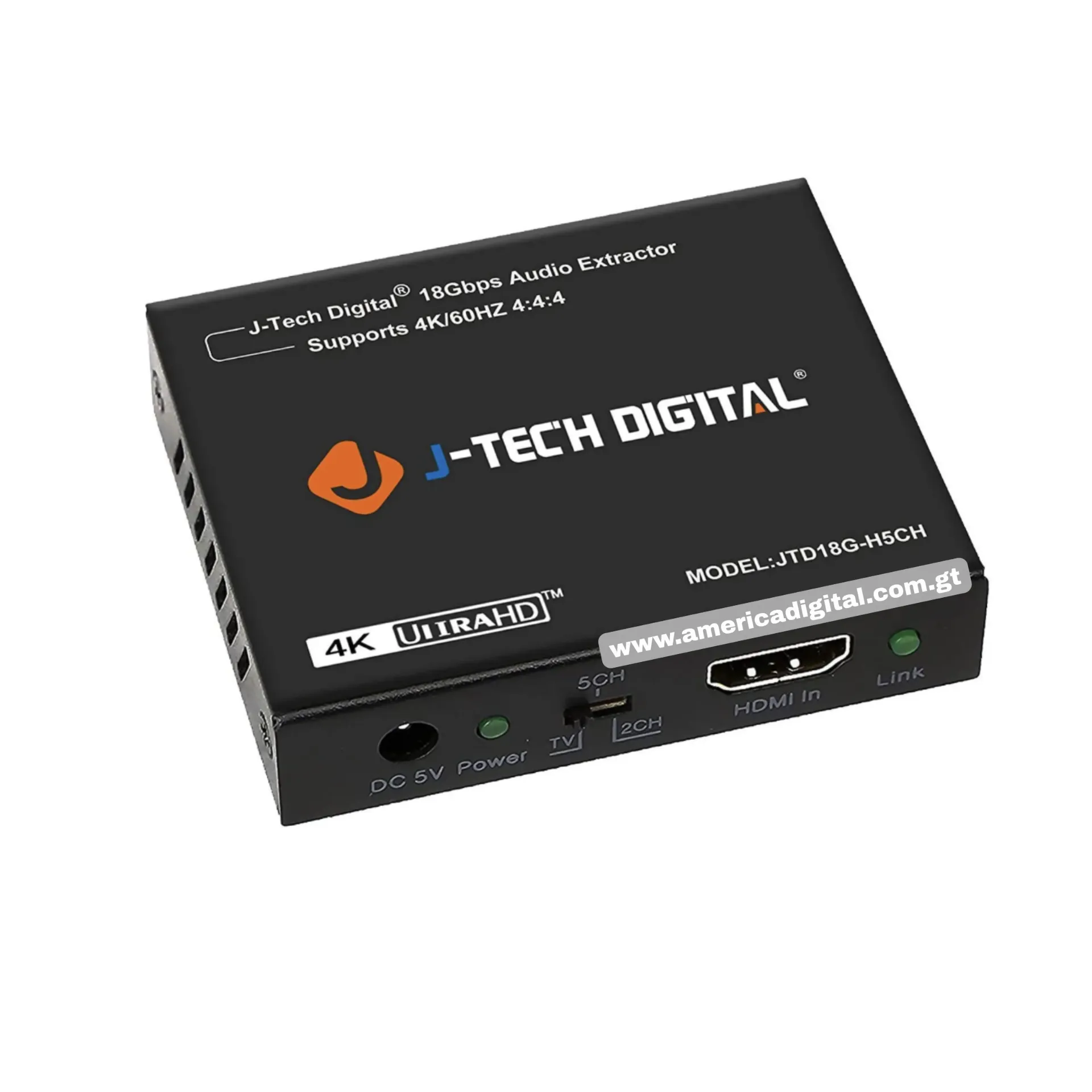 [EI270NJTD18GH5CH] Convertidor de extractores de audio J-Tech Digital HDMI 4K 60HZ SPDIF + salida