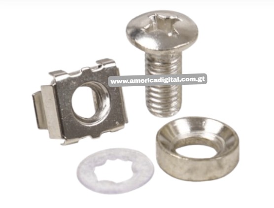 Tornillos C/tuercas de Montaje M6 Para Rack 1.73 x 8.5 x 5.83 pulgadas