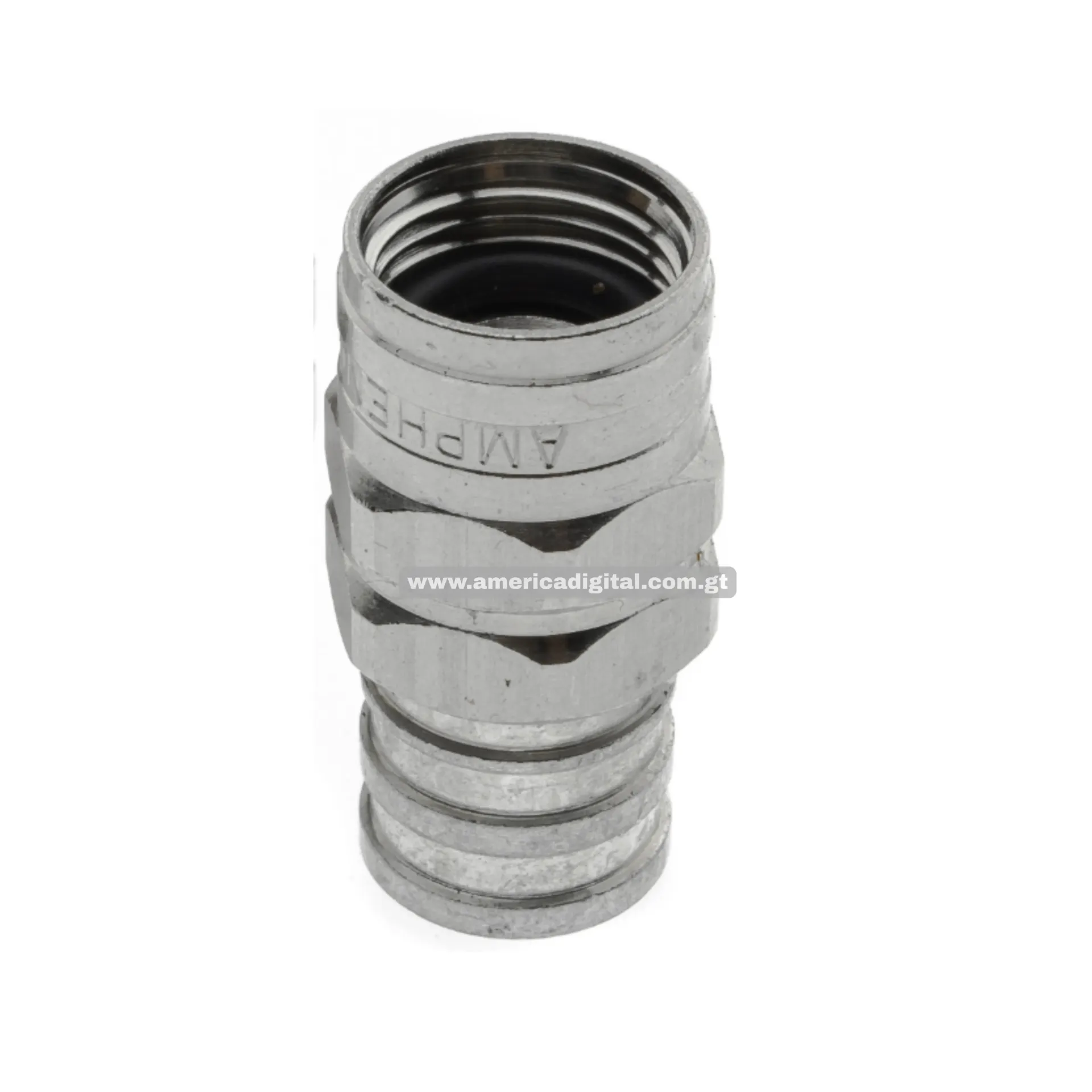 Conector F crimp plateado Amphenol RG-6
