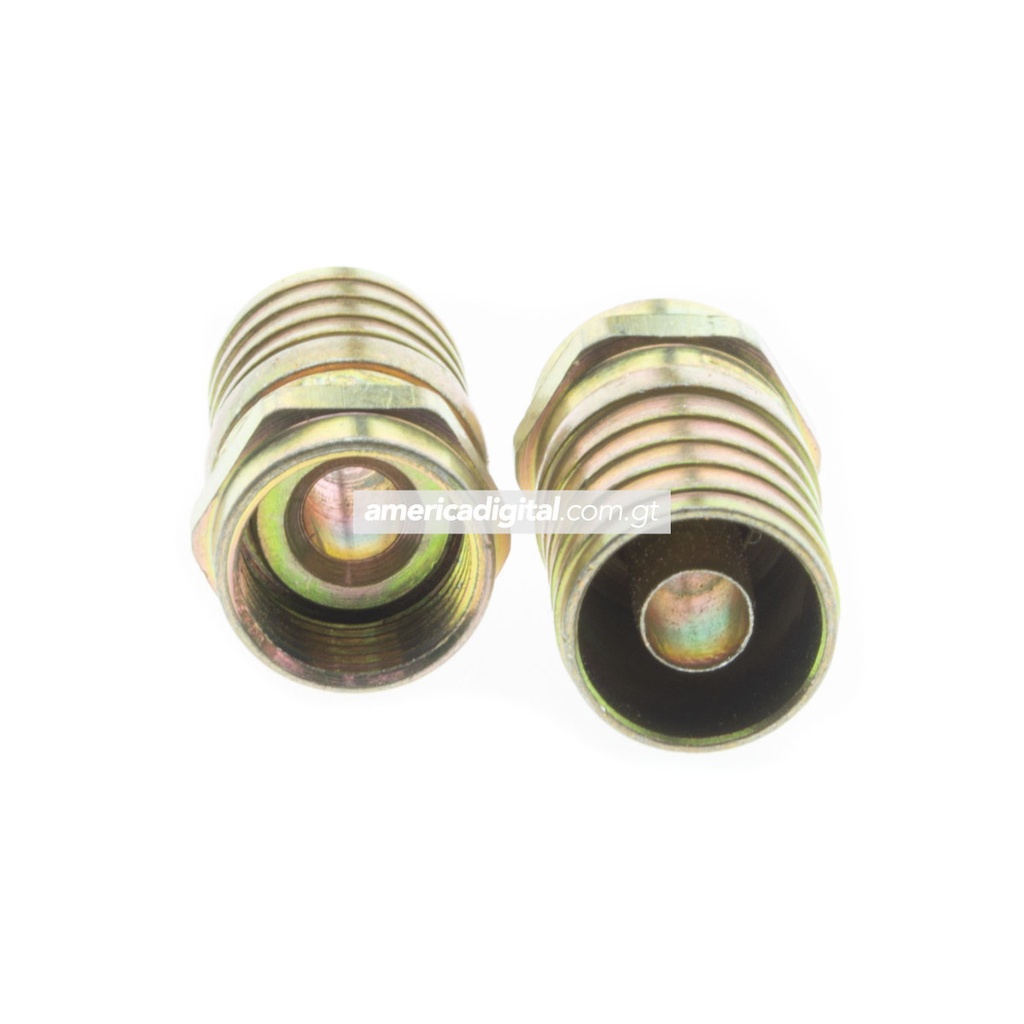 [EP010N59290G] Conector F crimp dorado Gilbert RG-59
