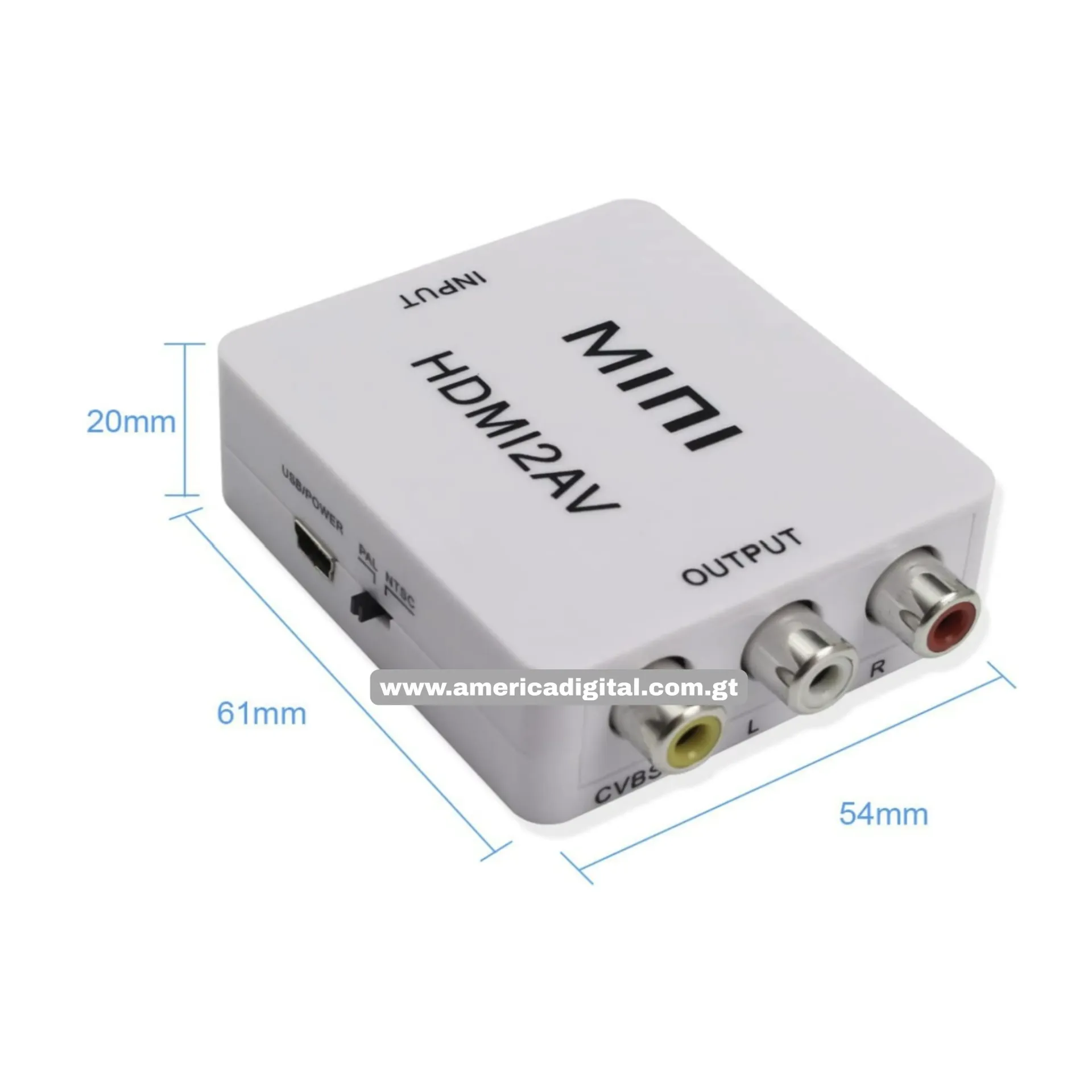[EP270NHDMI2AV] Convertidor HDMI a RCA Blanco 1080p