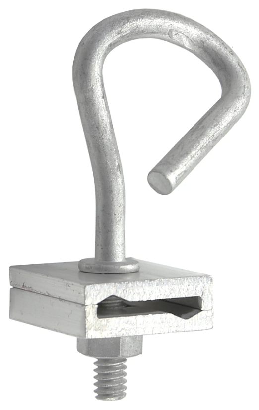 [EE161N6235] Herraje abrazadera de suspensión de cable, Con Gancho y tuerca (Q Span Clamp)