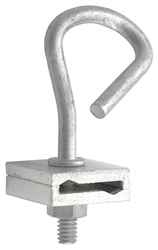 [EE161N6235] Herraje abrazadera de suspensión de cable, Con Gancho y tuerca (Q Span Clamp)